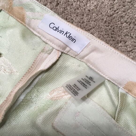 New. Peach and mint tapestry pants. NWOT - Picture 6 of 7